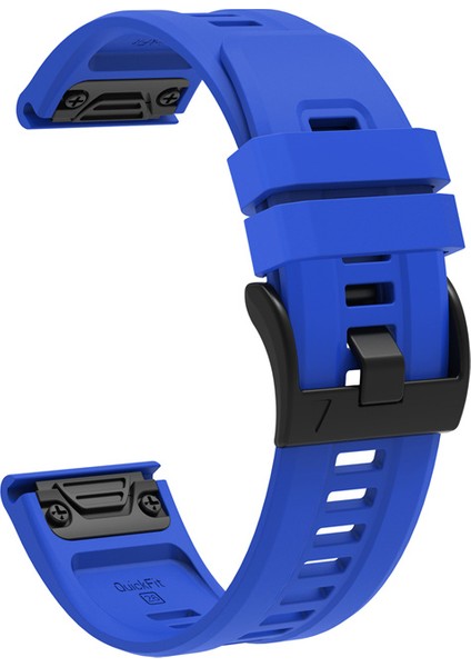 Garmin Fenix ​​7x Silikon Saat Band 26MM Metal Toka Kayışı - Sapphie (Yurt Dışından)
