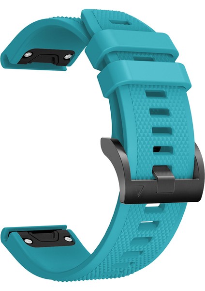 Garmin Fenix ​​için Silikon Watchme Bandı 5 Siyah Üçgen Tokalı Ayarlanabilir Akıllı Saat Kayışı - Bebek Mavisi (Yurt Dışından) fiyatları