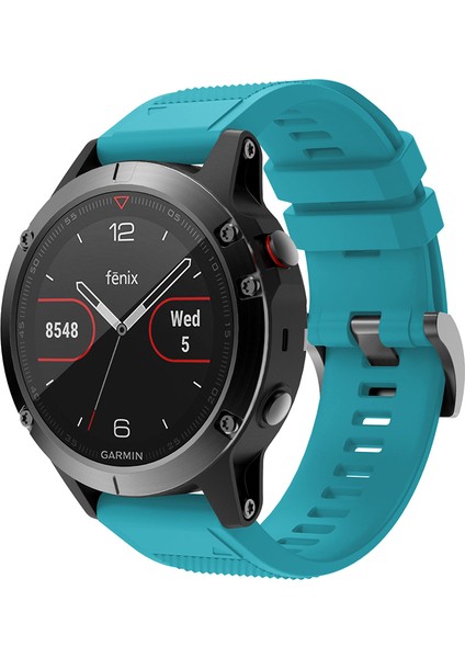 Garmin Fenix ​​için Silikon Watchme Bandı 5 Siyah Üçgen Tokalı Ayarlanabilir Akıllı Saat Kayışı - Bebek Mavisi (Yurt Dışından) indirimleri