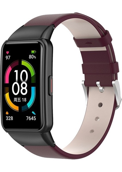 Üst Katman Huawei Band 6/honor Band 6 - Honor Band 6 - Wine Red Için Üst Kat Band Strap Sways (Yurt Dışından)