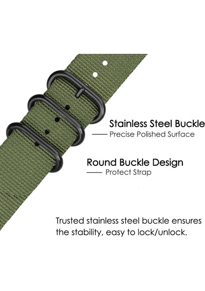 Garmin Forerunner Için 255S / Venu 2s / Xiaomi Mi Saat Yedek Kayış 18MM Naylon Saat Bandı Yuvarlak Tokalı - Rainbow (Yurt Dışından) modelleri