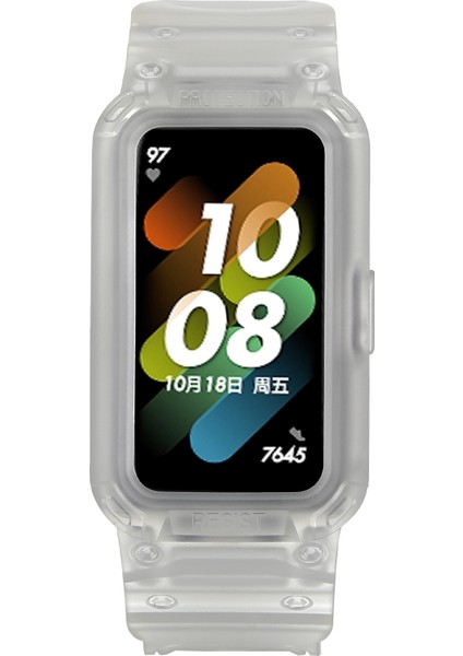 Honor Band 6/huawei Band 6/7 Yedek Tpu Saat Band Ayarlanabilir Bilek Kayışı + Saat Kılıfı - Mat/şeffaf (Yurt Dışından) modelleri