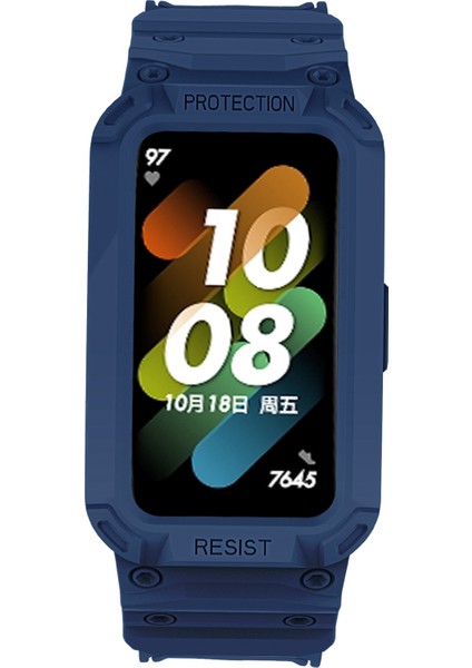 Honor Band 6/huawei Band 6/7 Yedek Tpu Saat Band Ayarlanabilir Bilek Kayışı + Watchme Kılıfı - Midnight Blue (Yurt Dışından) modelleri
