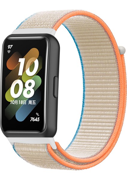 Huawei Band 7 Naylon Için Saat Kayışı Ayarlanabilir Döngü Bağlantı Elemanı Yedek Spor Bileği Bandı - Süt Beyaz (Yurt Dışından) fırsatları