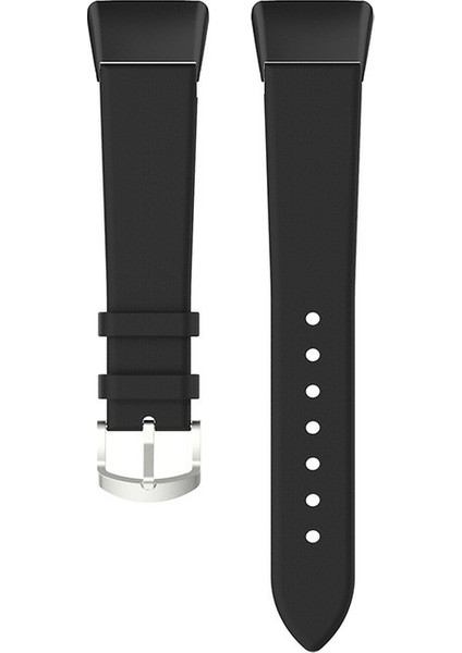 Üst Kat Üst Kat Huawei Band 6/honor Band 6 - Siyah Için Deri Bant Strap Swaysed (Yurt Dışından)