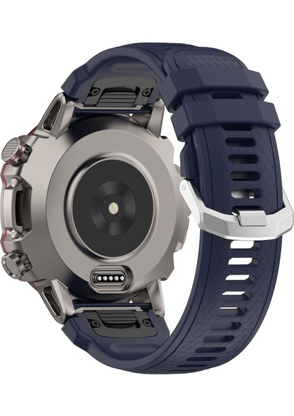 Garmin Marq / Yaklaşım S62 / S60 Için Silikon Watchme Bandı Honeycomb Doku Saat Kayışı - Midnight Blue (Yurt Dışından)