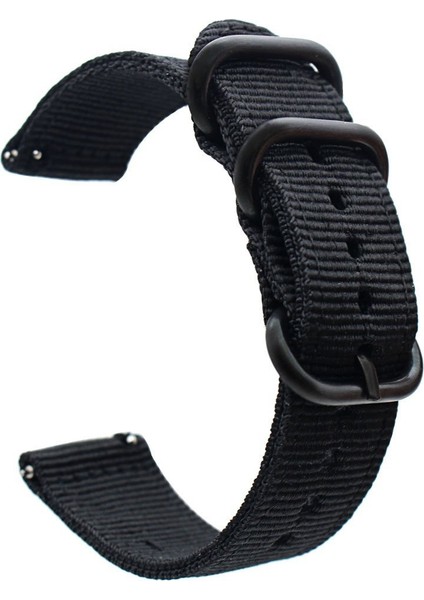 20MM Naylon Watch Band Kayışı Samsung Galaxy Watch4 Için 20MM Klasik 46MM 42MM/WATCH4 44MM 40MM/WATCH Active 2/huawei Watch 42MM - Siyah (Yurt Dışından) fiyatları