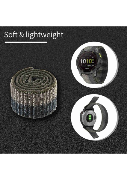 Garmin Tactix 7 Pro / Fenix ​​7x / 6x Pro Yedek Naylon Watch Band 26MM Ayarlanabilir Sihirli Bant Bilek Kayışı - Kamuflaj Turuncu (Yurt Dışından) fırsatları