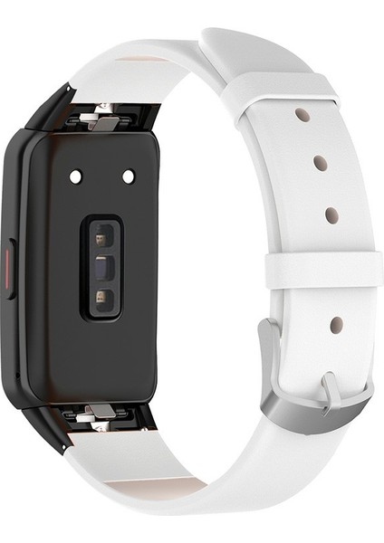Üst Katman Huawei Band 6/honor Band 6 - White Için Üst Kat Gibi Deri Bant Strap (Yurt Dışından)