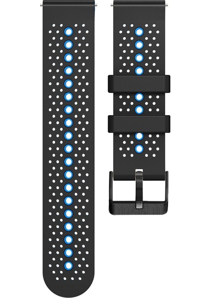 Xiaomi Watch S1 / S1 Pro / Huami Amazfit Gtr 4 Pro Silikon Saat Band 22MM Çift Renkli Yedek Bilek Kayışı - Siyah / Sky Mavisi (Yurt Dışından) fırsatları