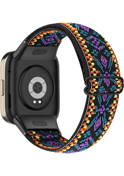 Xiaomi Redmi Için Watch 3 / Mi Watch Lite 3 Saat Kayışı Elastik Naylon Ayarlanabilir Akıllı Saat Bandı - Purple (Yurt Dışından)