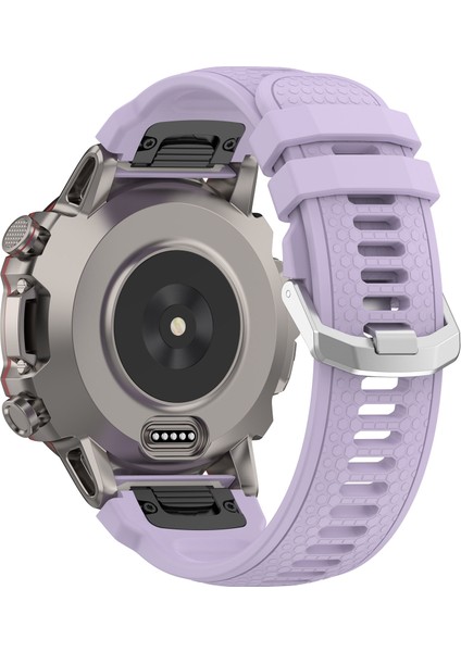 Garmin Marq / Yaklaşım S62 / S60 Için Silikon Watchme Bandı Honeycomb Doku Saat Kayışı - Mor (Yurt Dışından)