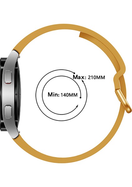Samsung Galaxy Watch 5 / Watch 5 Pro / Watch4 40MM / Watch4 44MM / Watch4 Classic 42MM / Watch4 Classic 46MM - Sarı (Yurt Dışından) indirimleri