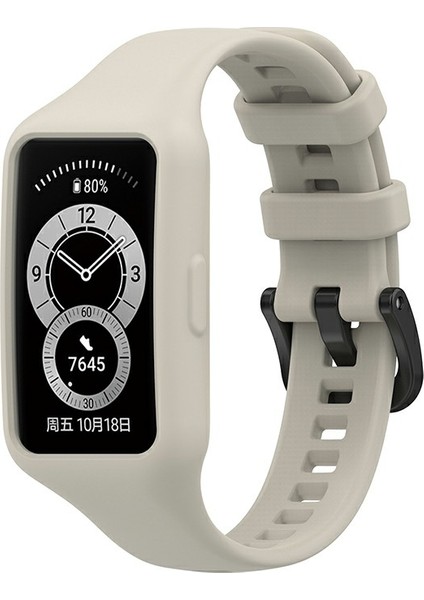 Huawei Band 6/band 7/honor Band 6 - Entegre Yumuşak Silikon Watchme Bankası Bileklik - Gri - Gray (Yurt Dışından) fiyatları