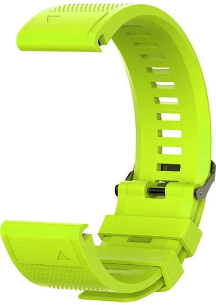 26MM Silikon Garmin Fenix ​​6x/6x Pro/fenix ​​5x/fenix ​​5x Plus Yumuşak Saat Bilek Kayışı - Yeşil (Yurt Dışından)