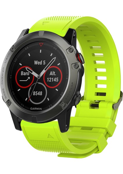 26MM Silikon Garmin Fenix ​​6x/6x Pro/fenix ​​5x/fenix ​​5x Plus Yumuşak Saat Bilek Kayışı - Yeşil (Yurt Dışından) fiyatları