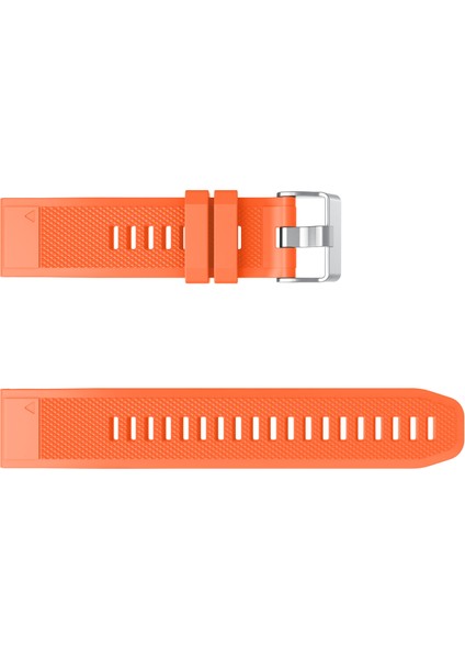 Garmin Fenix ​​7x/6x Safir Gps/6x Pro/6x Gps/5x Gps/5x Artı Silikon Spor Saat Band Gümüş Tokalı Ayarlanabilir Saat Kayışı - Turuncu (Yurt Dışından) fırsatları