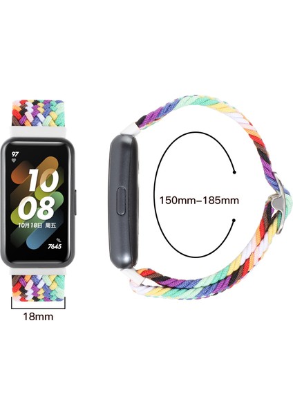 Huawei Band 7 Örgülü Watch Band Yedek Bilek Kayışı Ayarlanabilir Tokalı - Kırmızı (Yurt Dışından) fırsatları