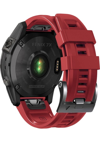 Garmin Forerunner Için Silikon Saat Band 965 /955 /945 /935 Siyah Tokalı Su Geçirmez Yumuşak Kayış - Kırmızı (Yurt Dışından)
