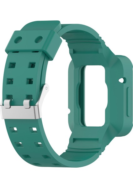 Xiaomi Için Redmi Saat 2 Lite/mi Watch Lite2/lite1 Universal Silikon Watchme Bandı Bilek Strap Sports Watch Sabit Serbest Bırakma Bant Kasası - Yeşil (Yurt Dışından)