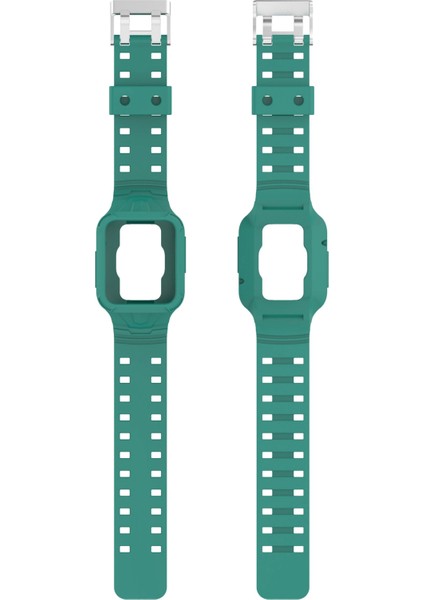Xiaomi Için Redmi Saat 2 Lite/mi Watch Lite2/lite1 Universal Silikon Watchme Bandı Bilek Strap Sports Watch Sabit Serbest Bırakma Bant Kasası - Yeşil (Yurt Dışından)