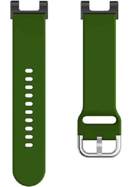 Huami Amazfit T-Rex / T-Rex Pro / Ares Için Universal 22MM Saat Band Silikon Silikon Saati Sebzesi Kare Tokalı-Asker Yeşili (Yurt Dışından) fiyatları