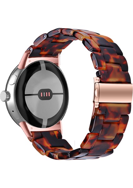 Google Pixel Saat Slim Light Reçine Band Paslanmaz Çelik Tokalı Sport Strap Bilezik - Kaplumbağa Kılıf Rengi (Yurt Dışından)