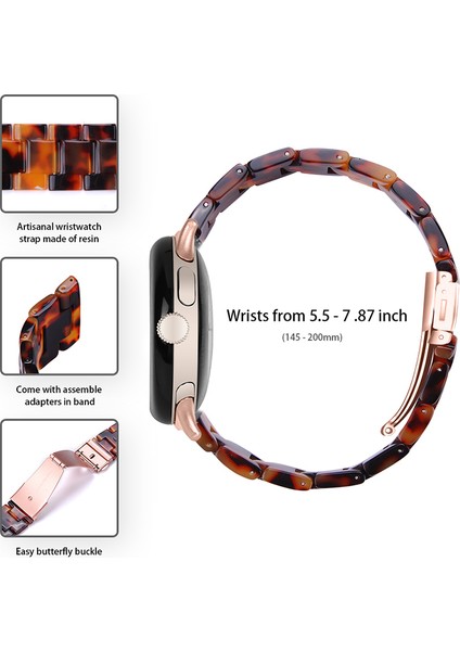 Google Pixel Saat Slim Light Reçine Band Paslanmaz Çelik Tokalı Sport Strap Bilezik - Kaplumbağa Kılıf Rengi (Yurt Dışından) fiyatları