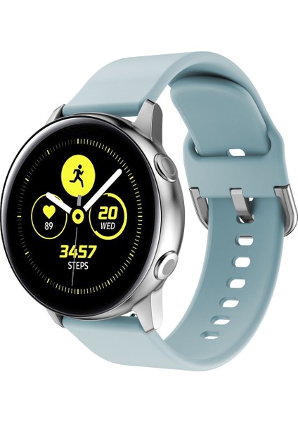 Samsung Galaxy Watch Active / Galaxy Watch Active2 20MM - Baby Blue Için Yumuşak Silikon Akıllı Watchme Kayışı Saat Bandı (Yurt Dışından) fiyatları