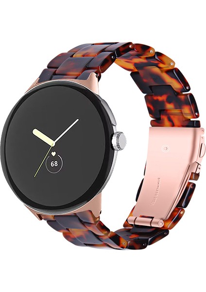 Google Pixel Saat Slim Light Reçine Band Paslanmaz Çelik Tokalı Sport Strap Bilezik - Kaplumbağa Kılıf Rengi (Yurt Dışından) modelleri