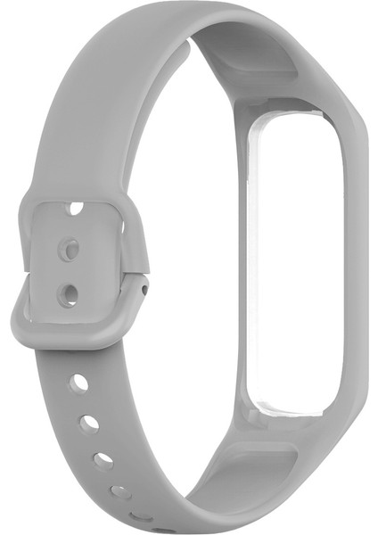 Samsung Galaxy Fit2 Için Akıllı Saat Band Silikon Bilek Kayışı - Açık Gri (Yurt Dışından)