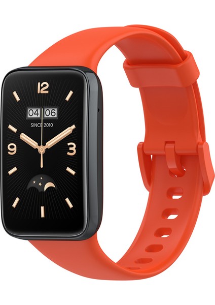 Xiaomi Mi Band 7 Için Pro Sold Renk Tpu Saat Bant Pimi Toka Ayarlanabilir Bilek Kayışı - Turuncu (Yurt Dışından)