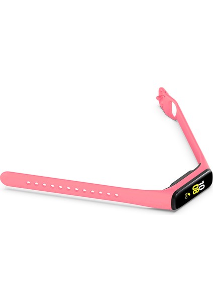 Samsung Galaxy Fit 2 Sm -R220 Için Entegre Çerçeve Kılıfı Silikon Saat Kayışı - Pembe (Yurt Dışından) fiyatları