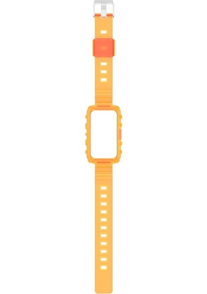 Huawei Band 7/band 6/honor Band 6 Şeffaf Tpu Saat Kılıflı Saat Strap Bilek Bandı - Şeffaf Turuncu (Yurt Dışından) indirimleri