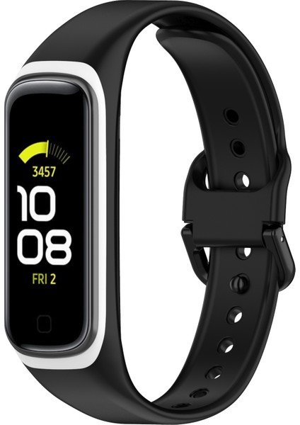 Samsung Galaxy Fit 2/SM-R220 Için Iki Renkli Silikon Watchme Bandı Yedek Kayışı-Siyah/beyaz (Yurt Dışından) fiyatları