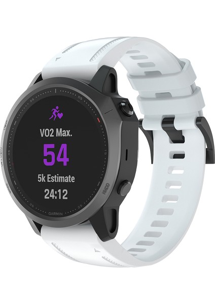 Silikon Akıllı Saat Kayışı Yedek Garmin Fenix ​​7s/6s Pro/6s/6x/6/5s Plus/5s/ınstinct 2s - Beyaz (Yurt Dışından) modelleri