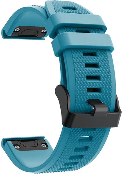Garmin Fenix ​​7 Için Bilek Bandı Silikon Ayarlanabilir Saat Kayışı Siyah Tokalı - Blue (Yurt Dışından) modelleri