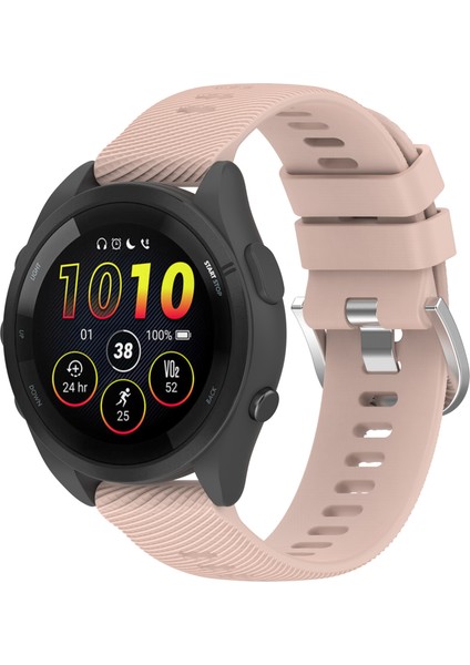 Garmin Forerunner Için 265 Silikon Saat Band 22MM Çapraz Stripe Yumuşak Spor Saat Kayışı - Açık Pembe (Yurt Dışından) indirimleri