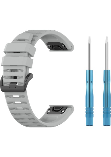 Garmin Fenix ​​7/epix Düz Renk Silikon Saat Band Yedek Bilek Kayışı 22MM - Gri (Yurt Dışından) indirimleri