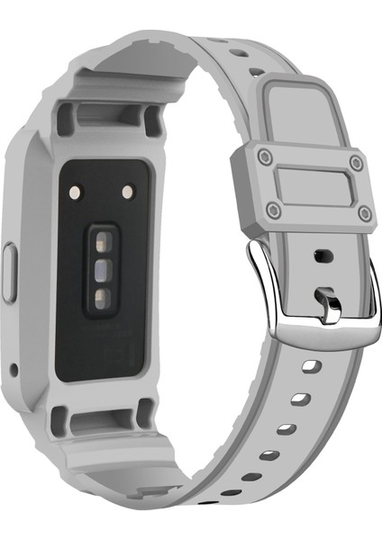 Honor Band 6/huawei Band 6/7 Yedek Tpu Saat Band Ayarlanabilir Bilek Kayışı + Saat Kılıfı - Açık Gri (Yurt Dışından) fiyatları