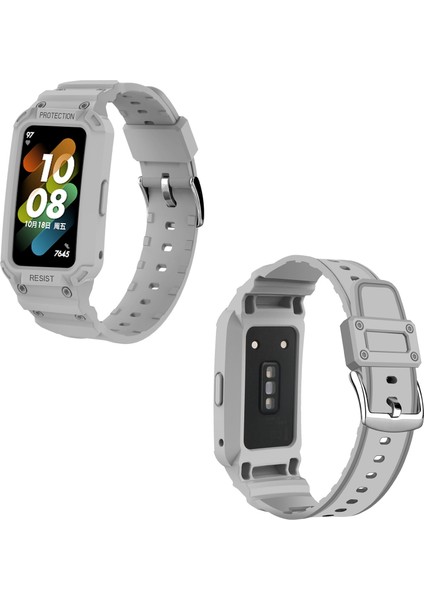 Honor Band 6/huawei Band 6/7 Yedek Tpu Saat Band Ayarlanabilir Bilek Kayışı + Saat Kılıfı - Açık Gri (Yurt Dışından) fırsatları
