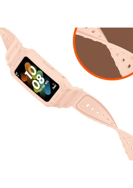Honor Band 6/huawei Band 6/7 Yedek Tpu Saat Band Ayarlanabilir Bilek Kayışı + Watchme Kılıfı - Pink Için (Yurt Dışından) indirimleri
