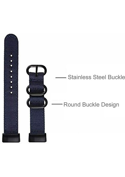 Garmin Fenix ​​7/6 Pro / Forerunner Için 935 /945 22MM Naylon Akıllı Saat Kayışı Paslanmaz Çelik Üç Döngü Yedek Bilek Band - Mavi (Yurt Dışından) fırsatları