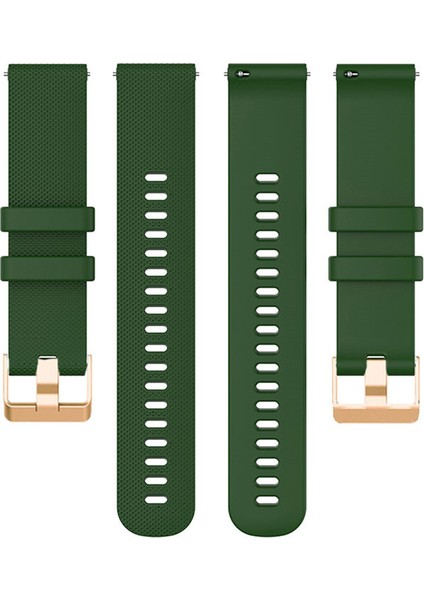 Huami Amazfit Için Gtr Mini / Bıp 3 / Bıp 3 Pro Doku Saat Kayış 20MM Yedek Silikon Saat Band - Asker Yeşili (Yurt Dışından) indirimleri