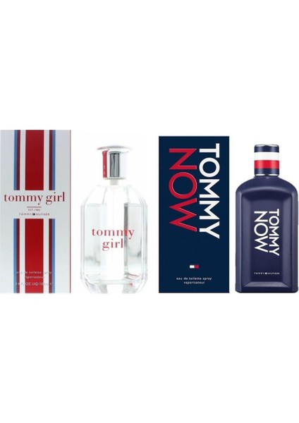 Tommy Hilfiger Now Edt Erkek Parfüm 100ML+GIRL Edt 100 ml Kadın Parfüm