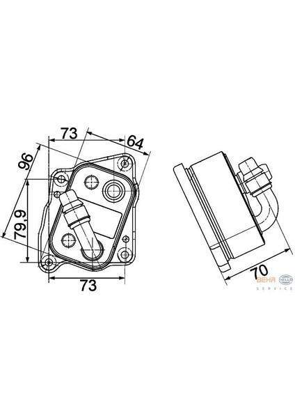 Motor Yag Sogutucu Bmw N40 N43 N46 E81 E46 E90 E91 E60 E83 E85 Premium Line Mahle Clc107000p Oem