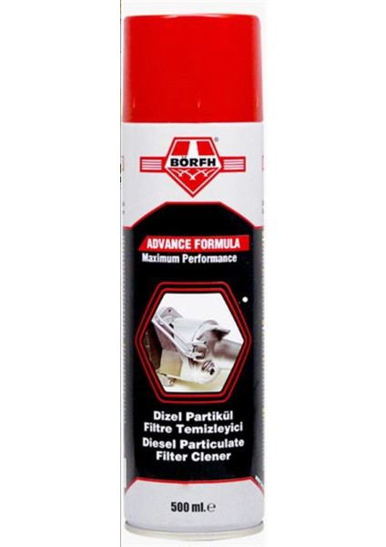 Dızel Partıkul Fıltre Temızleyıcı 500 ml Hortumlu Borfh 6020683 Oem