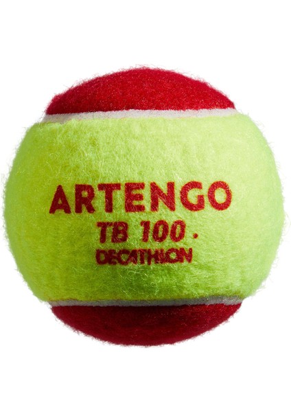 Artengo Tenis Topu - 3 Adet - Kırmızı - Tb100