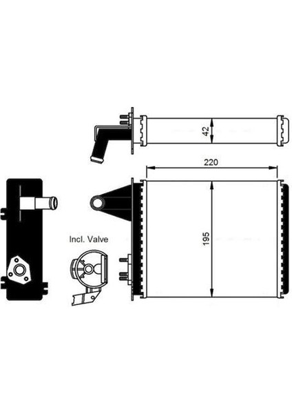 Kalorıfer Radyatoru Palıo 233X195X32 Orıs KFI010032 Oem - 7078698