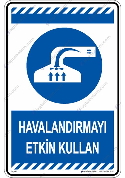 Havalandırmayı Etkin Kullanın/25x35cm/Etiket fiyatları